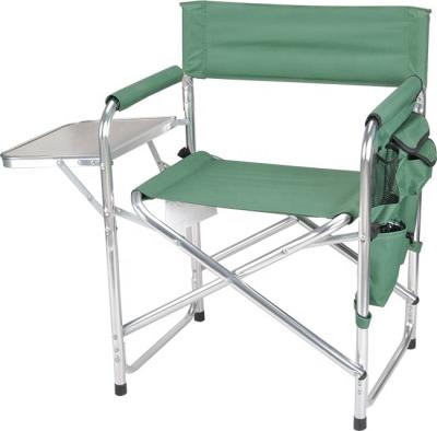 China Beach Chair Executive Frame Folding Aluminum Beach Chair With Side Table In Outdoor for sale