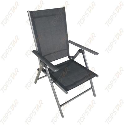 China Foldable Aluminum Lounge Chair 7 Position Garden Chair In Outdoor Recliner Chair for sale