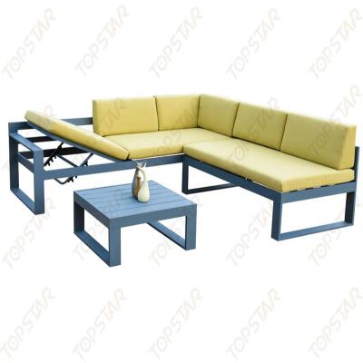 China Garden Set Outdoor Aluminum Garden Corner Sofa Set for sale