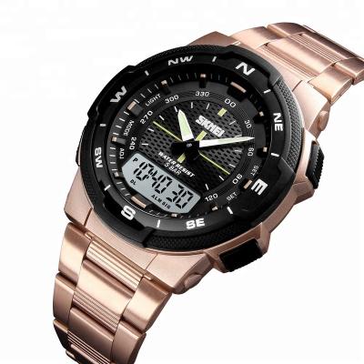 China 1370 High Quality Stainless Steel Waterproof Sports Colors Stainless Waterproof Sports Skmei Watch Digital Readout Clock Skmei Zone 2time Zone 2time Watch 1370 for sale