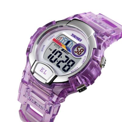 China Fancy alarm skmei 1450 women watches 5 atmosphere digital lead female silicone reloj mujer waterproof digital ladies for sale