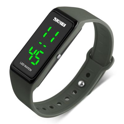 China skmei 1265 digital alarm sports watch 3 atm water resistant stainless steel back watch led sports watch for sale