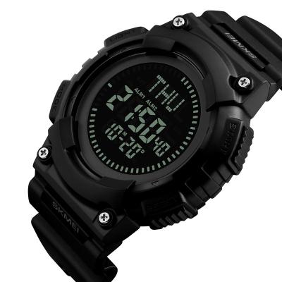 China skmei 1259 Fashion Alarm Mens Digital Sports Wristwatch Men's Compass Sports Military Watch for sale