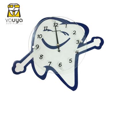 China Wholesale 30*40cm BRIEF Teeth Clock for Dental Clinic Decoration, Teeth Form Wall Clock for sale