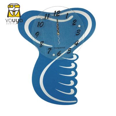 China Classic tooth shape dental wall clock, tooth clock for dental clinic for sale