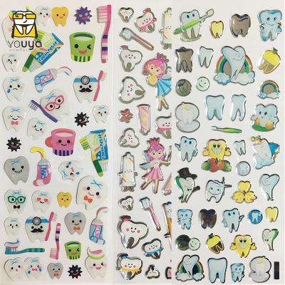 China High Quality Waterproof+Eco-friendly Cartoon Printed Wall Sticker For Wall Decoration, Dental Wall Sticker, Dental Gifts for sale