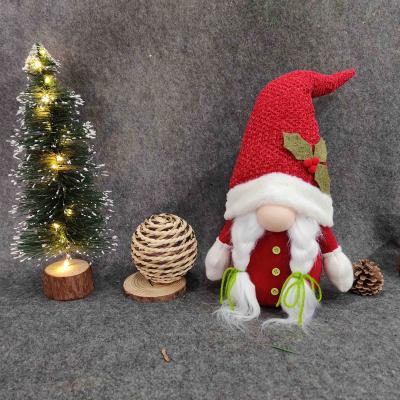 China Scandinavian 2022 Handmade Tomte Nisse Plush Doll Easter Day Christmas Gnome Gifts Holiday Decoration Santa Elf for sale