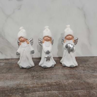 China Popular Christmas Gift Match 3 Pcs Wings Angel Ornament Christmas Baubles Decoration for sale