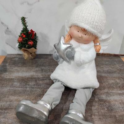 China Popular Childcare Angel Doll Statue Handmade Christmas Angel Decoration Christmas Gift Shelf Figurine for sale