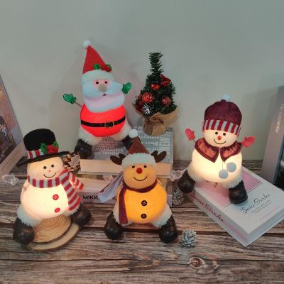 China Home Lighting Decoration Plush Toy Doll Christmas Lantern LED Light Christmas Decoration Supplier for sale