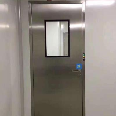 China Easily Assembled Single Swing Door Manual Aluminum Double Door SWD09 For Hospital Clean Room for sale