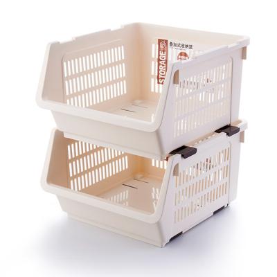 China Brown Large Sustainable Plastic Drain Basket Storage Baskets for sale