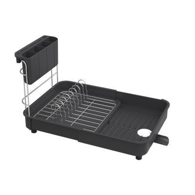 China Sustainable Top Quality Quick Seller Double Layer Kitchen Dish Drain Rack for sale