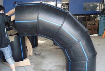 China DN710 Welded HDPE long elbow for sale