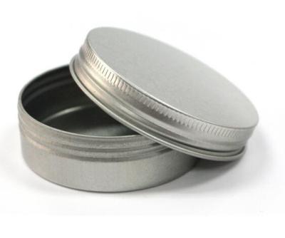 China Screw Top Round Seamless Tins for sale