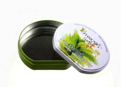 China Decorative D-Shape Cosmetic Tin Box for Sale for sale