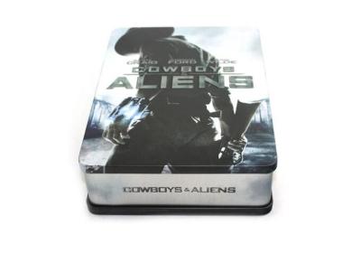 China rectugular double cover DVD tins for sale