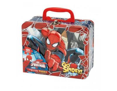 China Spider-Man Puzzle Tins with Handle for sale