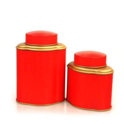 China Antique Tea Metal Tins with Double Lids for sale