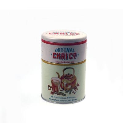 China Round Tin Tea Packaging Box with 2 Tiers for sale