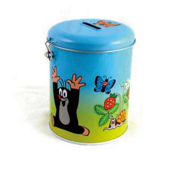 China Lovely kid metal piggy bank with lock for sale