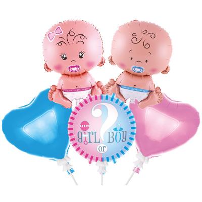 China Birthday Wedding Baby Party Decoration Baby Boy Girl Birthday Party Foil Balloon Package One Year Party for sale