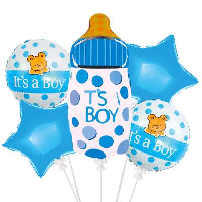 China Hot sale birthday balloon package party decoration baby party wedding birthday first boy girl movie foil balloon baby package party decoration for sale