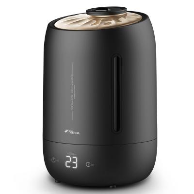 China Hotel factory direct sale black mute air humidifier with 5L capacity for home for sale