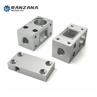 China Manufacturing Equipment Customized Hydraulic CNC Machining Stainless Steel Control Valve Block Turning Milling Manifold for sale