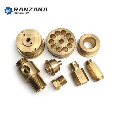 China Manufacturing Equipment OEM CNC Precision Machining Brass Parts Turning Machine Non-Standard Milling Copper Parts for sale