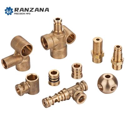 China Industrial Equipment OEM CNC Lathe Machine Parts Brass Lathe Milling Spare Parts Machining Manufacturer for sale