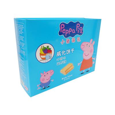 China Flat Recyclable Folding Party Dessert Printing Shipping Cookie Board Sweet Box Packing Custom Paper Box for sale