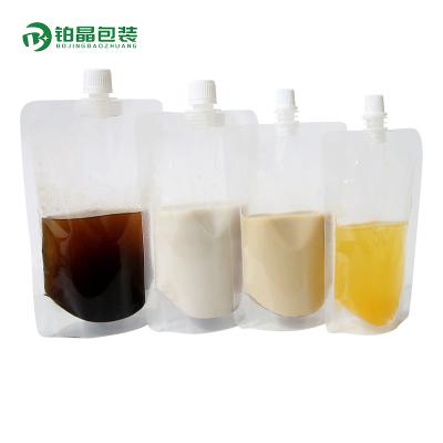 China Recycled Materials China Factory Salt Packaging Custom Flat Bottom Pouch Food Grade Bag With Spout for sale