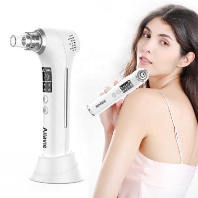 China 2020 Rose Luxury Face Vacuum Pore Remover Blackhead Removal Acne Treatment Ion Deep Pore Remover for sale