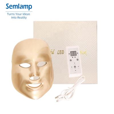 China Skin Tightening 20H22 PDT Therapy Skin Care Product Rejuvenation Light Skin Device Gold LED Face Mask For Home Use for sale