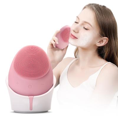 China Acne Treatment Phenitech Brush Silicone Electric Facial Cleansing Brush For Pore Remover With Waterproof Heating Function IPX 7 for sale