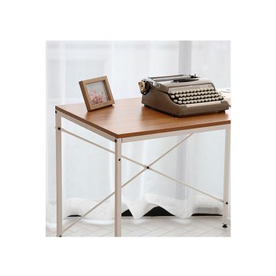 China Professional Convertible No Writing Assembly Modern Folding Desk Metal Study Wood Computer Desk Table for sale