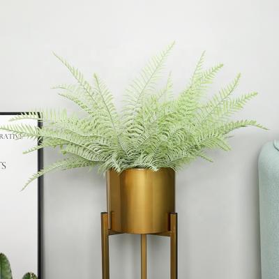 China Wholesale Realistic Artificial Fern 21 Head Boston Leaves Wedding Decoration Flower Plant Artificial Plastic Flowers for sale