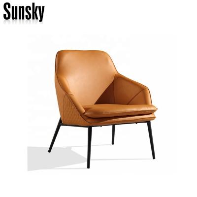 China Dining Chair SUM-13 Modern Metal Leather Sofa Dining Room Furniture Chair Frame for sale