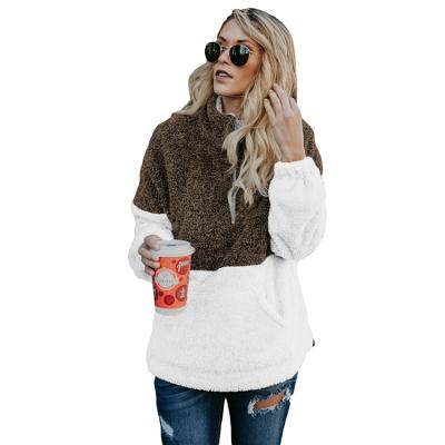 China Commercial Viable Insurance Ladies Fashion Winter Casual Women Apparel Outerwear Coats Pullover Oversized Fluffy Fleece for sale