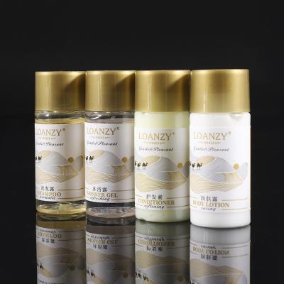 China Home.Hotel.Bathroom.Shower mini room hotel shampoo/five star luxury conditioner/shower gel/disposable set of body lotion hotel amenities toiletries for sale