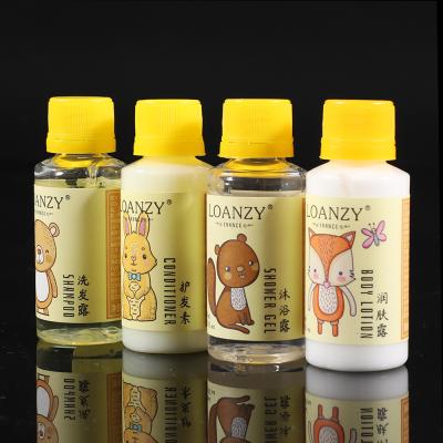 China Custom Hotel Amenities 5 Star Hotel Supplies Home.Hotel.Bathroom.Shower Room Shampoo Conditioner Disposable Shower Gel Packaging Set With Logo for sale