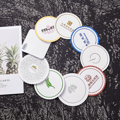 China Viable Wholesale Custom Printed Round Drinks Cup Cardboard Cheap Absorbent Beer Coasters For Sale for sale