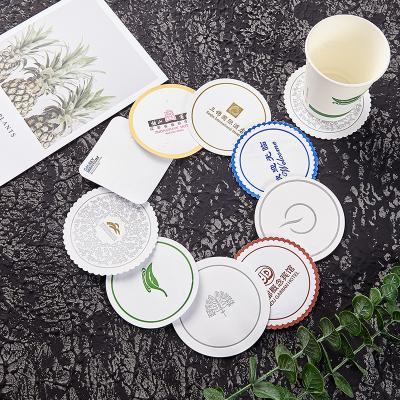 China Custom Viable Colored Custom Absorbent Coffee Hotel Beer Bar Logo Print Logo Disposable Paper Coaster For Beverage for sale