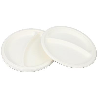 China WWL ODM ODM Oil Proof Sugar Cane Bagasse Disposable Biodegradable Paper Plates for sale