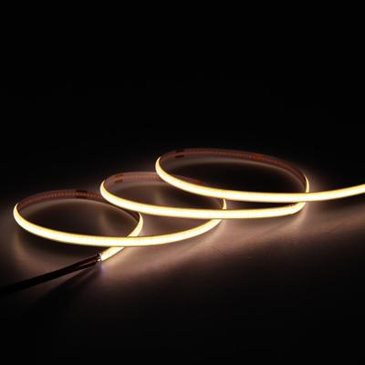 China Hotel 5mm COB Dtrips 600mm COB LED Strip Light Color 12v COB LED Warm Cold White Strip 320 for sale