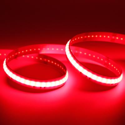 China Project IP65 RGB COB Strip 630leds/m Multi Color Changing COB RGB LED Strip Black for sale