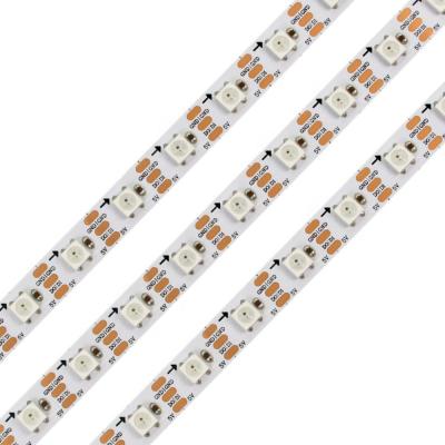 China 5V Warehouse Wifi Control Accessible RGB LED Strip Light led strip ws2812b SK6812 APA104 LC8812B 60 144 led strip volume for sale