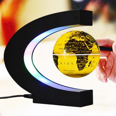 China Promotion Gift Medical Globe Map Rotating Decorative World Globes Around LED World Map Floating Globe for sale