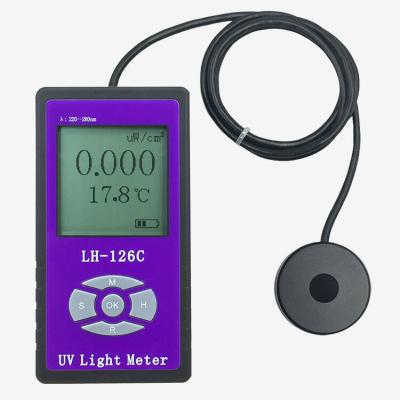 China Germicidal Lamp Intensity Tester 254nm UV Light Meter 222nm Far-UV-C Tested UV-C Efficacy Test for sale